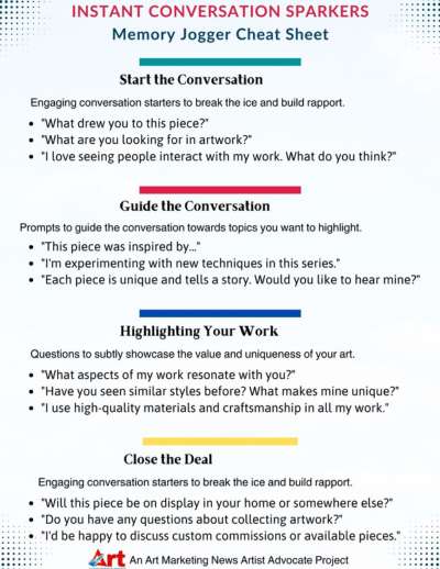 Instant Conversation Sparkers Memory Jogger Cheat Sheet (400 x 518 px) Instant Conversation Sparkers Memory Jogger Cheat Sheet (400 x 518 px)