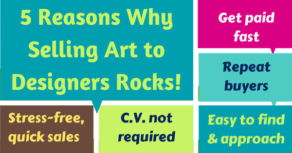 Selling art to designers